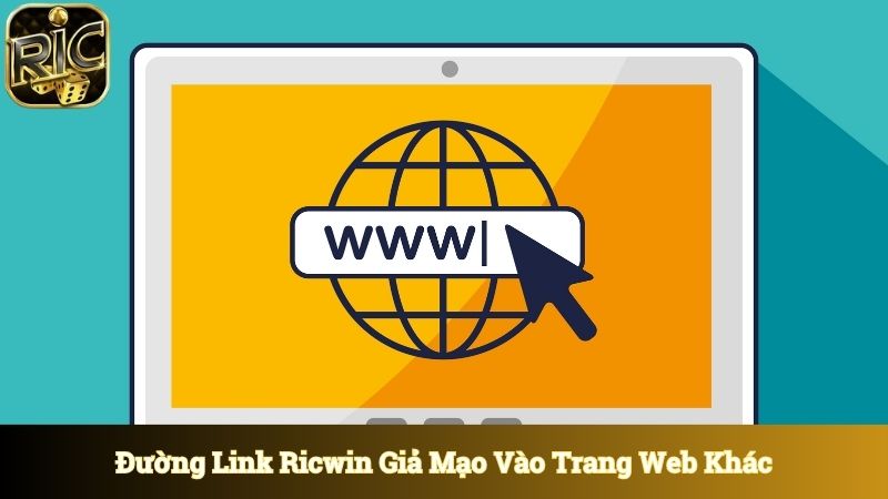 Đường link vào Ricwin giả mạo dẫn anh em vào trang web thứ 3