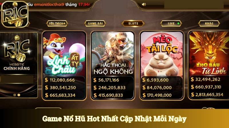 Game nổ hũ hot nhất cập nhật mỗi ngày