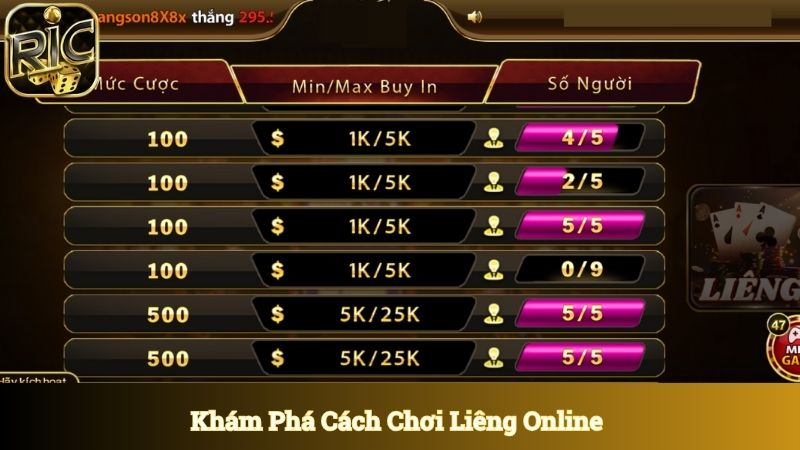 Khám phá cách chơi liêng online tại cổng game uy tín