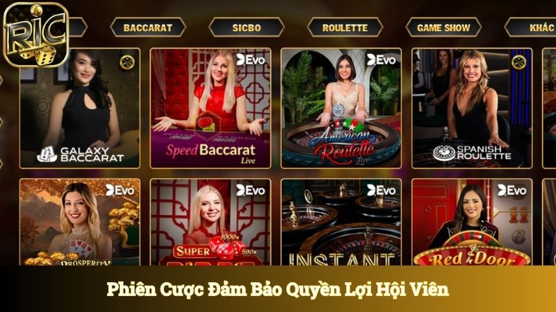 Phiên cược có sự minh bạch đảm bảo quyền lợi hội viên