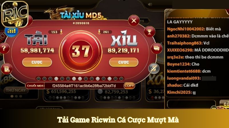 Tải game Ricwin tham gia cá cược mượt mà